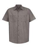 Red Kap Industrial Short Sleeve Work Shirt SP24 - Grey