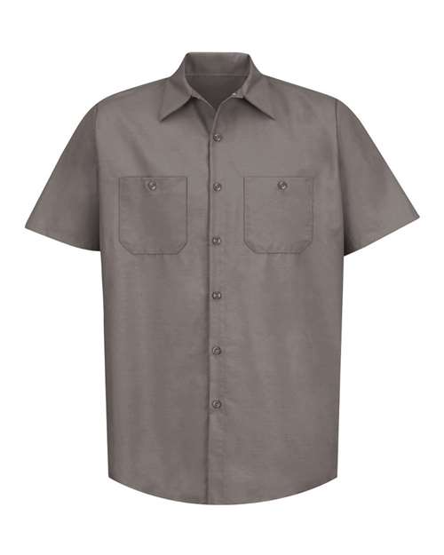Red Kap Industrial Short Sleeve Work Shirt SP24 - Grey