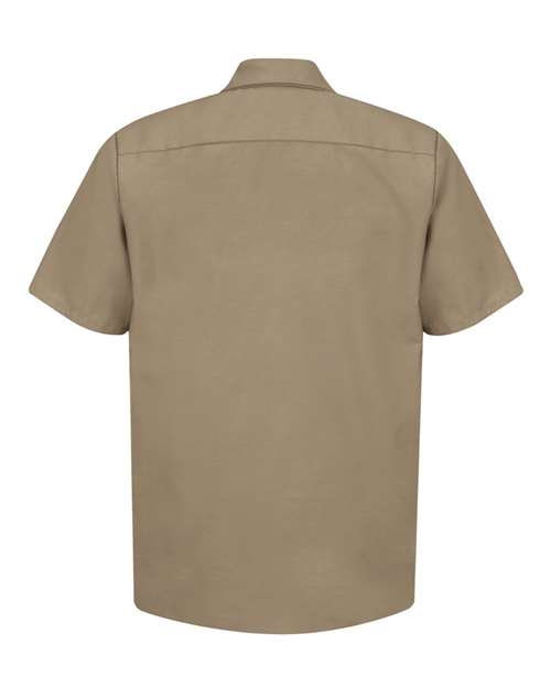 Red Kap Industrial Short Sleeve Work Shirt SP24 - Khaki