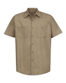 Red Kap Industrial Short Sleeve Work Shirt SP24 - Khaki