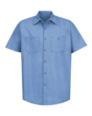 Red Kap Industrial Short Sleeve Work Shirt SP24 - Light Blue