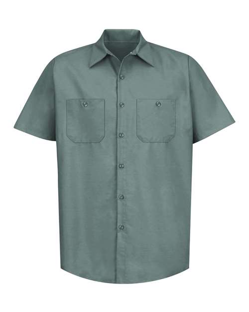 Red Kap Industrial Short Sleeve Work Shirt SP24 - Light Green