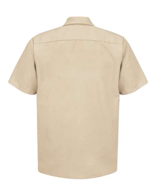 Red Kap Industrial Short Sleeve Work Shirt SP24 - Light Tan