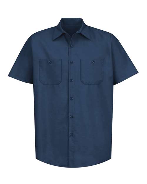 Red Kap Industrial Short Sleeve Work Shirt SP24 - Navy