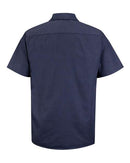 Red Kap Industrial Short Sleeve Work Shirt SP24 - NL-Navy/ Light Blue