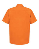 Red Kap Industrial Short Sleeve Work Shirt SP24 - Orange