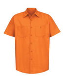 Red Kap Industrial Short Sleeve Work Shirt SP24 - Orange