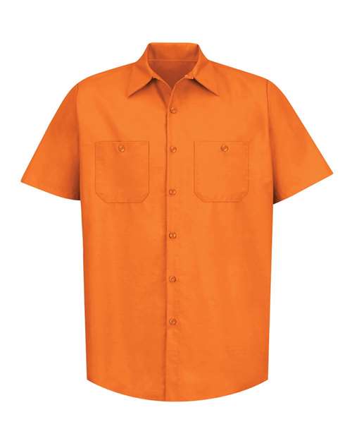 Red Kap Industrial Short Sleeve Work Shirt SP24 - Orange