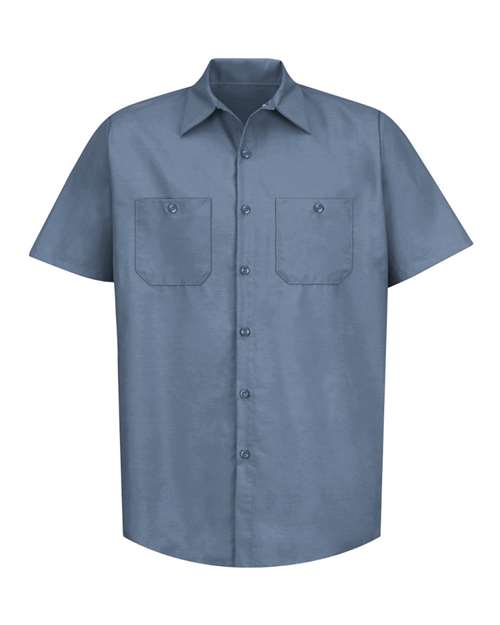 Red Kap Industrial Short Sleeve Work Shirt SP24 - Postman Blue