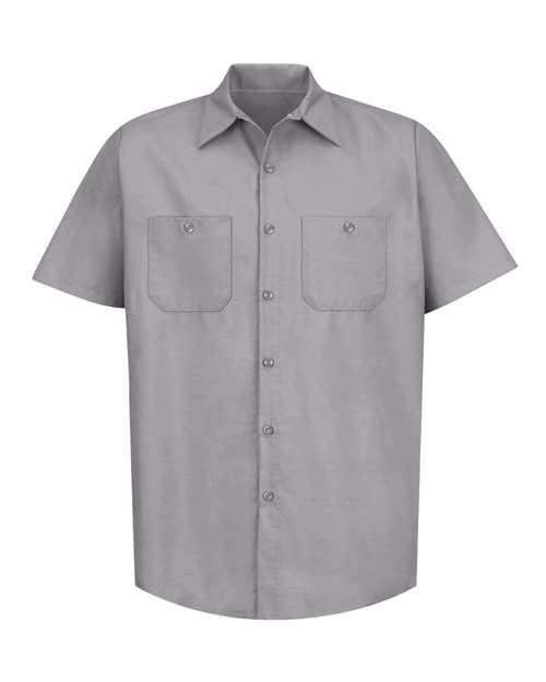 Red Kap Industrial Short Sleeve Work Shirt SP24 - Silver