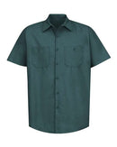 Red Kap Industrial Short Sleeve Work Shirt SP24 - Spruce Green