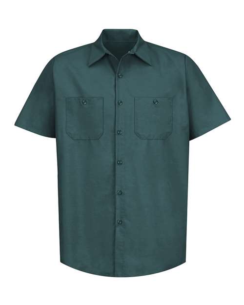 Red Kap Industrial Short Sleeve Work Shirt SP24 - Spruce Green