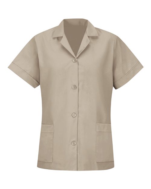 Red Kap Women's Loose Fit Short Sleeve Button Smock TP23