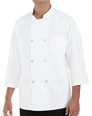 Chef Designs Three-Quarter Sleeve Chef Coat 0402