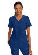 Healing Hands Joy Camo Top.  Item 2353 in HH PURPLE LABEL.  Live Chat for Bulk Discounts.