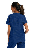 Healing Hands Joy Camo Top.  Item 2353 in HH PURPLE LABEL.  Live Chat for Bulk Discounts.
