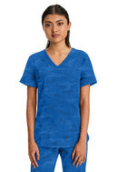 Healing Hands Joy Camo Top.  Item 2353 in HH PURPLE LABEL.  Live Chat for Bulk Discounts.