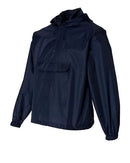 Augusta Sportswear Packable Half-Zip Hooded Pullover Jacket 3130
