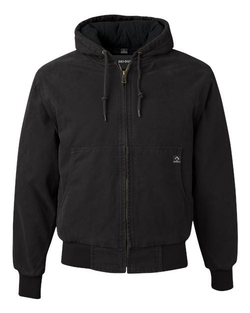 DRI DUCK Cheyenne Boulder Cloth™ Hooded Jacket with Tricot Quilt Lining 5020