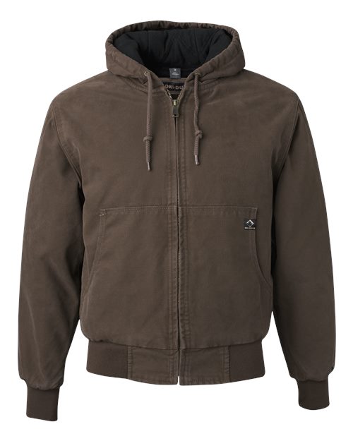 DRI DUCK Cheyenne Boulder Cloth™ Hooded Jacket with Tricot Quilt Lining 5020