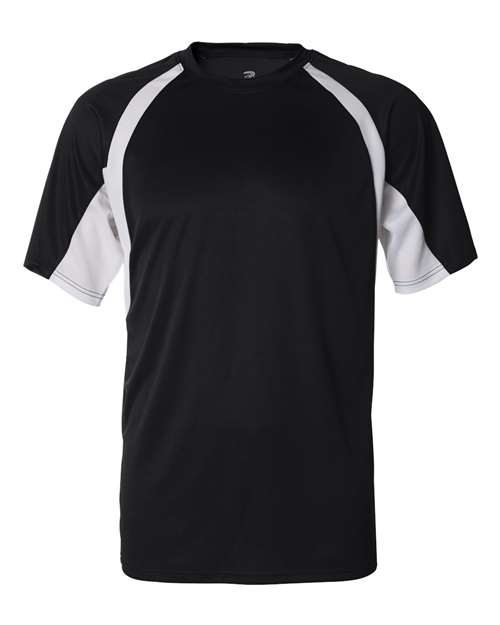 Badger B-Core Hook T-Shirt 4144 - Black/ White