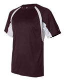 Badger B-Core Hook T-Shirt 4144 - Maroon/ White