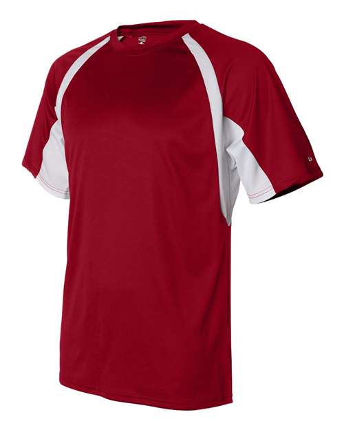 Badger B-Core Hook T-Shirt 4144 - Red/ White