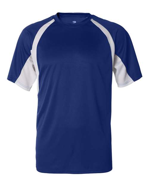 Badger B-Core Hook T-Shirt 4144 - Royal/ White