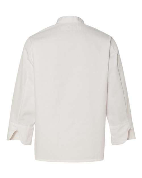 Chef Designs Button Chef Coat with Thermometer Pocket 0413