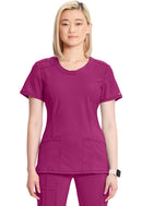 Cherokee Round Neck Top. Item 2624A in CK IN INFINITY Collection. Live Chat for Bulk Discounts.