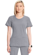 Cherokee Round Neck Top. Item 2624A in CK IN INFINITY Collection. Live Chat for Bulk Discounts.