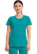 Cherokee Round Neck Top. Item 2624A in CK IN INFINITY Collection. Live Chat for Bulk Discounts.