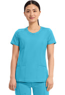 Cherokee Round Neck Top. Item 2624A in CK IN INFINITY Collection. Live Chat for Bulk Discounts.