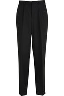 Edwards Mens Pleated Front Poly/Wool Pant [