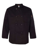 Chef Designs Black Traditional Chef Coat KT76