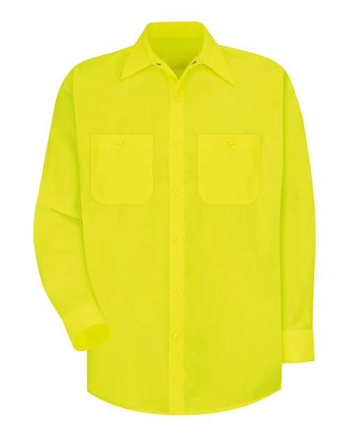 Red Kap Enhanced Visibility Long Sleeve Work Shirt SS14