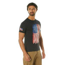 Rothco Distressed US Flag Athletic Fit T-Shirt. Item