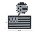 Rothco PVC US Flag Patch With Hook Back. Item