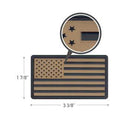 Rothco PVC US Flag Patch With Hook Back. Item