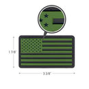 Rothco PVC US Flag Patch With Hook Back. Item