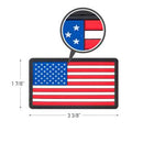 Rothco PVC US Flag Patch With Hook Back. Item