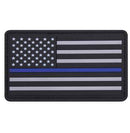 Rothco PVC Thin Blue Line Flag Patch - Hook Back. Item