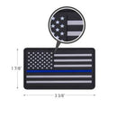 Rothco PVC Thin Blue Line Flag Patch - Hook Back. Item