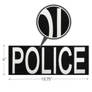 Rothco Police Patch With Hook Back. Item