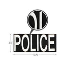 Rothco Police Patch With Hook Back. Item