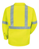 Red Kap High Visibility Safety Long Sleeve Work Shirt SS14HV