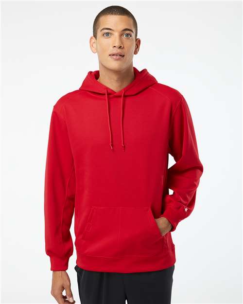Badger Performance Fleece Hooded Sweatshirt 1454 - Red