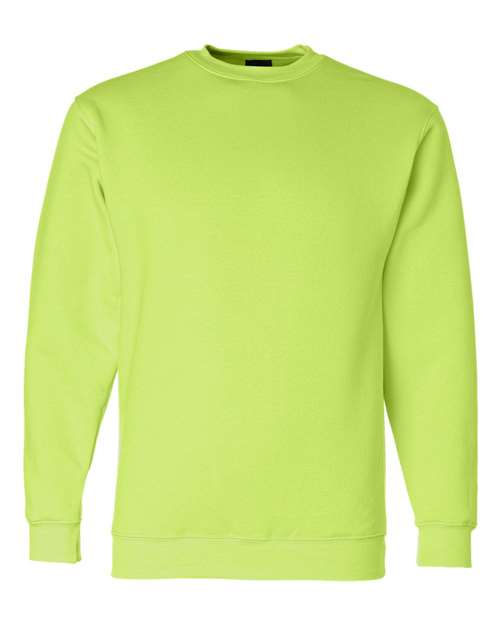 Bayside USA-Made Crewneck Sweatshirt 1102 - Lime Green