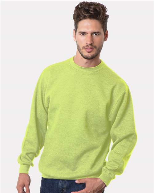 Bayside USA-Made Crewneck Sweatshirt 1102 - Lime Green