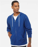 Independent Trading Co. Lightweight Full-Zip Hooded Sweatshirt AFX90UNZ